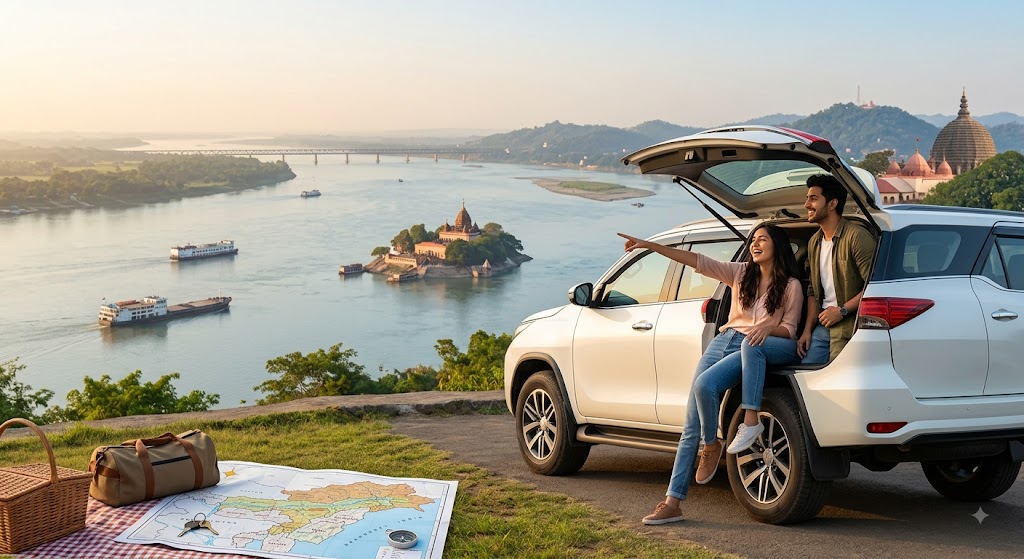 Self-drive rental car from Brahmaputra Car Rental for road trips from Guwahati